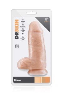 Dr. Skin dildo realistyczne z przyssawką – 17,1 cm, beżowe, ultra grube - 1
