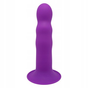 Dildo-AD dildo realistyczne z przyssawką – 18 cm, fioletowe, super miękki silikon premium - 1