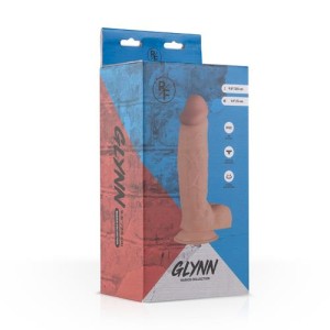 Glynn dildo realistyczne z przyssawką i jądrami – 25 cm, beżowe, elastyczne - 5