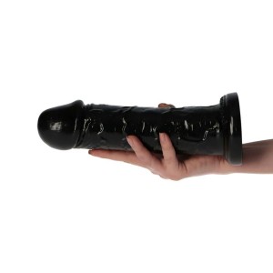 Italian Cock dildo realistyczne z przyssawką – 22 cm, czarne, super realistyczne - 4
