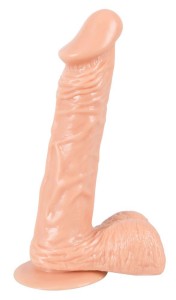 European Lover dildo realistyczne z przyssawką – 22,5 cm, naturalne, z żyłkowaniem - 2
