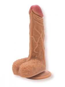 Lola Games dildo realistyczne elastyczne z przyssawką – 17,5 cm, beżowe, miękkie w dotyku - 2