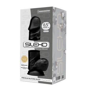 SilexD dildo realistyczne z przyssawką – 21,5 cm, naturalne, podwójna gęstość - 1