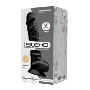 SilexD dildo realistyczne z przyssawką – 24 cm, naturalne, podwójna gęstość