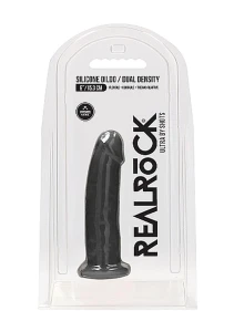 RealRock Ultra dildo realistyczne z przyssawką – 15,3 cm, czarne, termoelastyczne - 2