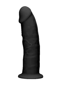 RealRock Ultra dildo realistyczne z przyssawką – 15,3 cm, czarne, termoelastyczne - 3