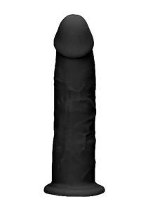 RealRock Ultra dildo realistyczne z przyssawką – 15,3 cm, czarne, termoelastyczne - 5