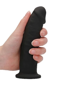 RealRock Ultra dildo realistyczne z przyssawką – 15,3 cm, czarne, termoelastyczne - 9
