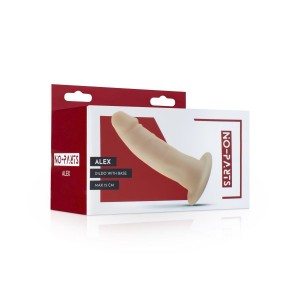No-Parts dildo realistyczne z przyssawką – 15 cm, beżowe, ultra miękkie - 3