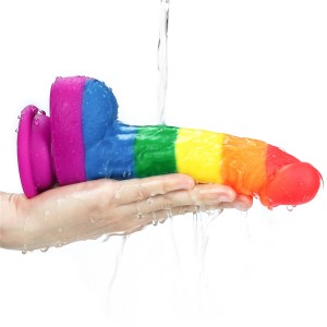 Prider dildo realistyczne z przyssawką – 20 cm, wielokolorowe, premium silikon medyczny - 10