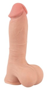 NS dildo realistyczne z ruchomą skórą – 20 cm, naturalne, ultra elastyczne - 2