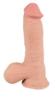 NS dildo realistyczne z ruchomą skórą – 20 cm, naturalne, ultra elastyczne - 4