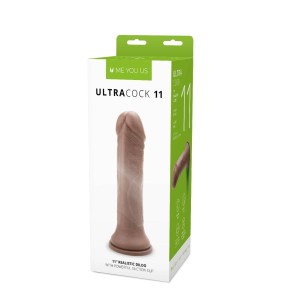 Me You Us dildo realistyczne z przyssawką – 28 cm, karmelowe, ultra miękkie - 2