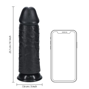 RealRock dildo realistyczne z przyssawką – 23 cm, naturalne, ultra miękkie - 7
