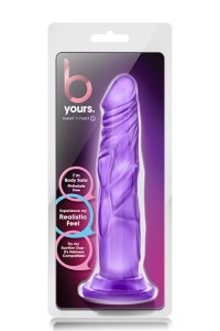 B Yours dildo żelowe realistyczne – 12,7 cm, fioletowe, z przyssawką, Real Rapture - 1