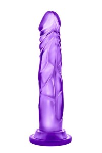B Yours dildo żelowe realistyczne – 12,7 cm, fioletowe, z przyssawką, Real Rapture - 3