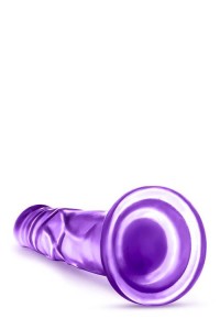 B Yours dildo żelowe realistyczne – 12,7 cm, fioletowe, z przyssawką, Real Rapture - 4