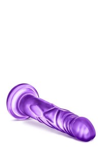 B Yours dildo żelowe realistyczne – 12,7 cm, fioletowe, z przyssawką, Real Rapture - 5
