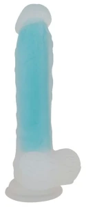 You2Toys dildo żelowe świecące w ciemności – 20,5 cm, mleczno-transparentne, z przyssawką - 3