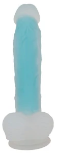 You2Toys dildo żelowe świecące w ciemności – 20,5 cm, mleczno-transparentne, z przyssawką - 5