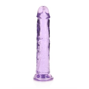 RealRock dildo żelowe – 18 cm, przezroczyste, z przyssawką - 1