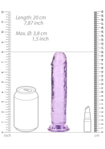 RealRock dildo żelowe – 18 cm, przezroczyste, z przyssawką - 7