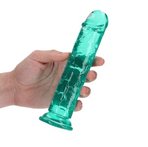 RealRock dildo żelowe realistyczne – 18 cm, przezroczyste, z przyssawką - 3