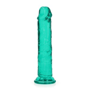 RealRock dildo żelowe realistyczne – 18 cm, przezroczyste, z przyssawką - 4