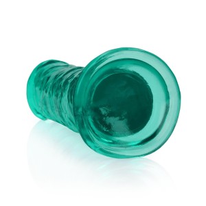 RealRock dildo żelowe realistyczne – 18 cm, przezroczyste, z przyssawką - 7