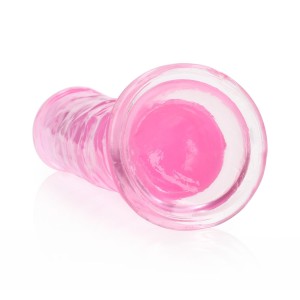 RealRock dildo żelowe realistyczne – 20 cm, przezroczyste, z przyssawką, Seria Crystal Clear - 4