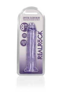 RealRock dildo żelowe realistyczne – 20 cm, przezroczyste - 2