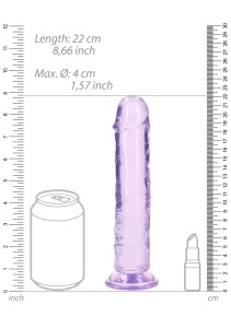 RealRock dildo żelowe realistyczne – 20 cm, przezroczyste - 6