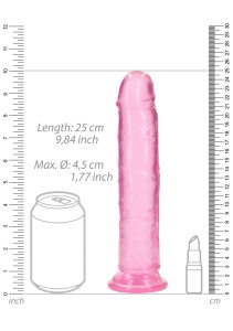 RealRock dildo żelowe – 23 cm, przezroczyste, z przyssawką - 4