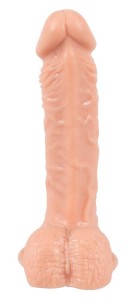 European Lover dildo realistyczne z przyssawką – 20 cm, naturalne, z żyłkowaniem i jądrami - 7