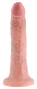 King Cock dildo realistyczne z przyssawką – 20,5 cm, naturalne, z żyłkowaniem - 3