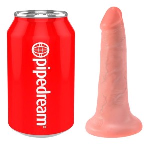 King Cock dildo realistyczne z przyssawką – 14 cm, jasne - 2