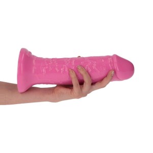 Sansone dildo realistyczne z przyssawką – 25,5 cm, różowe, ultra elastyczne - 5