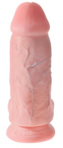 KC Chubby dildo realistyczne z przyssawką – 23 cm, naturalne, z żyłkowaniem - 3