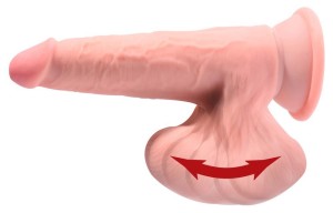 TDC dildo realistyczne z przyssawką i jądrami – 19,5 cm, naturalne, z kulkami w środku - 5