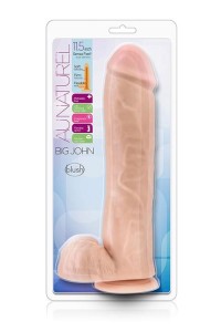 Au Naturel dildo realistyczne z przyssawką – 29 cm, naturalne, z żyłkowaniem i jądrami - 1
