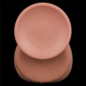 King Cock dildo realistyczne dwuwarstwowe z przyssawką – 35,5 cm, naturalne, super realistyczne - 9
