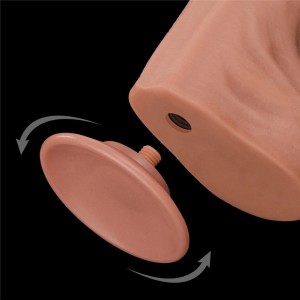 King Cock dildo realistyczne dwuwarstwowe z przyssawką – 35,5 cm, naturalne, super realistyczne - 10