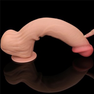 King Cock dildo realistyczne dwuwarstwowe z przyssawką – 35,5 cm, naturalne, super realistyczne - 12