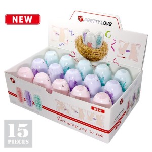 PRETTY LOVE EGG SET akcesoria erotyczne – 3 tekstury, rozciągliwe