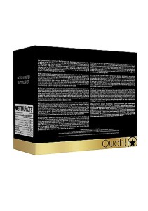 Acrylic Goldchip Butt Plug Set akcesoria erotyczne – 3 szt., złote - 3