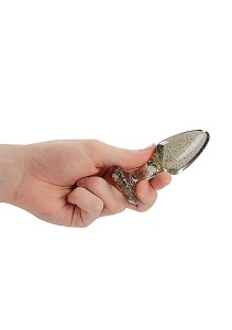 Acrylic Goldchip Butt Plug Set akcesoria erotyczne – 3 szt., złote - 6