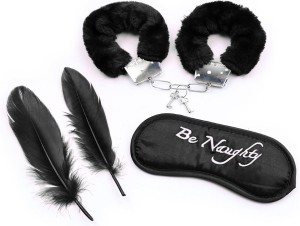 Fetish Fever Bondage Set akcesoria erotyczne – 4 elementy, czarne - 1