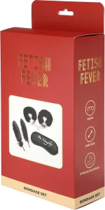 Fetish Fever Bondage Set akcesoria erotyczne – 4 elementy, czarne - 2