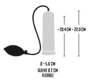 Starters Power Pump pompka do penisa – ręczna, ze skalą pomiarową - 5
