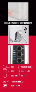 Rechargeable Pump pompka do penisa – automatyczna, USB, 20 cm - 9